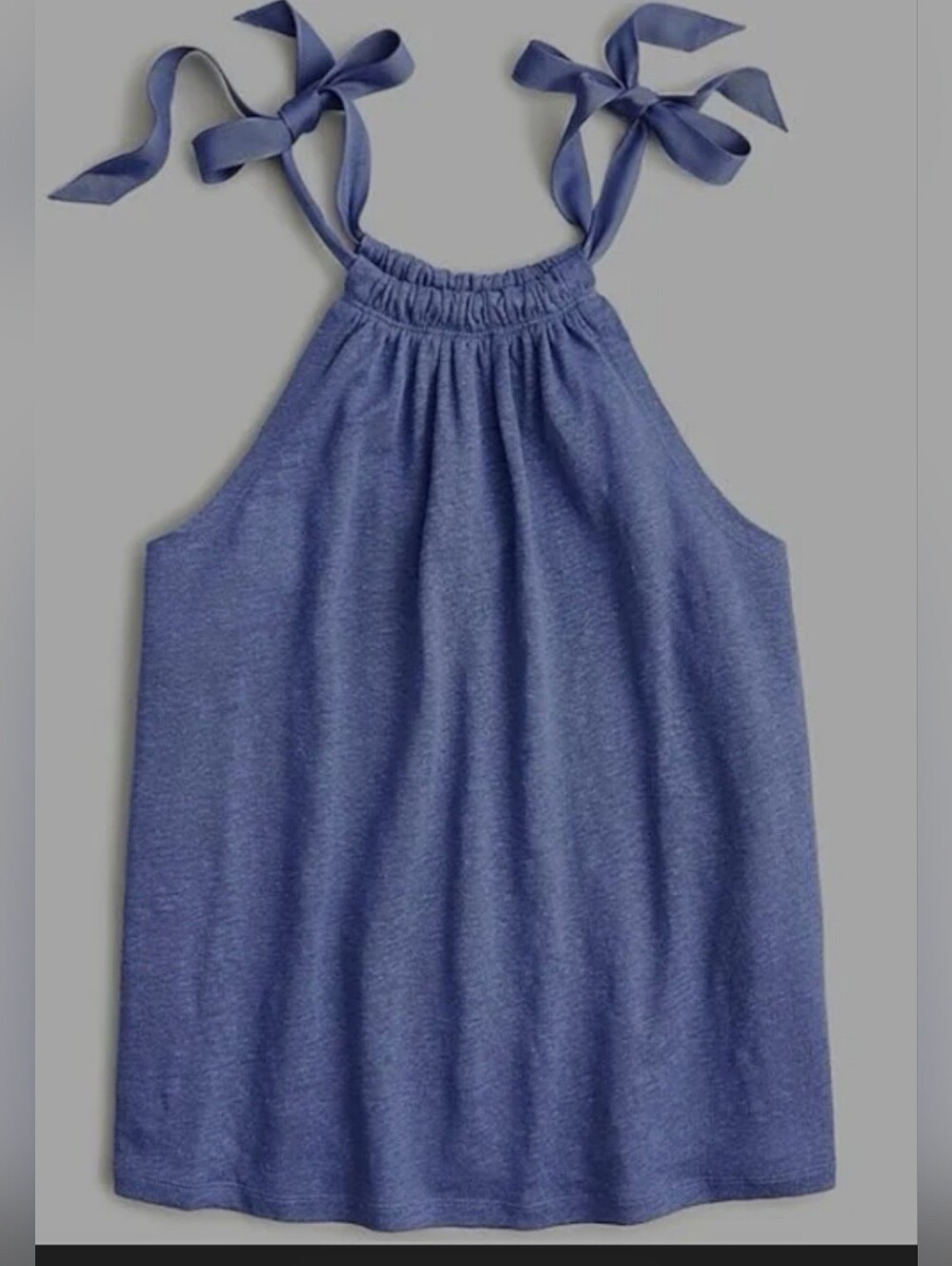 NWT J.Crew Bow-tie linen tank top Size XS